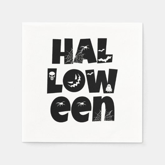 Halloween Typography Servet (Voorkant)