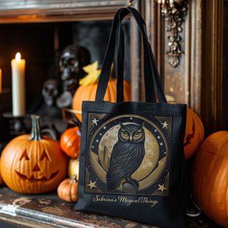 Halloween Uil Custom Trick or treat Canvas tas