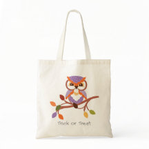 Halloween Uil Trick or treat Bag