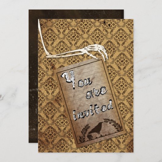 Halloween Uitnodiging (Voorkant / Achterkant)