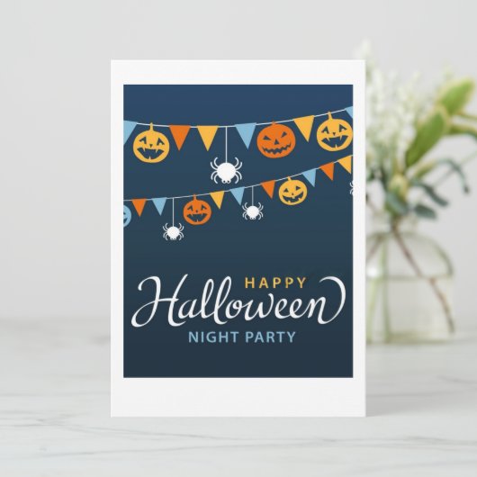 Halloween Uitnodiging (Staand voorkant)