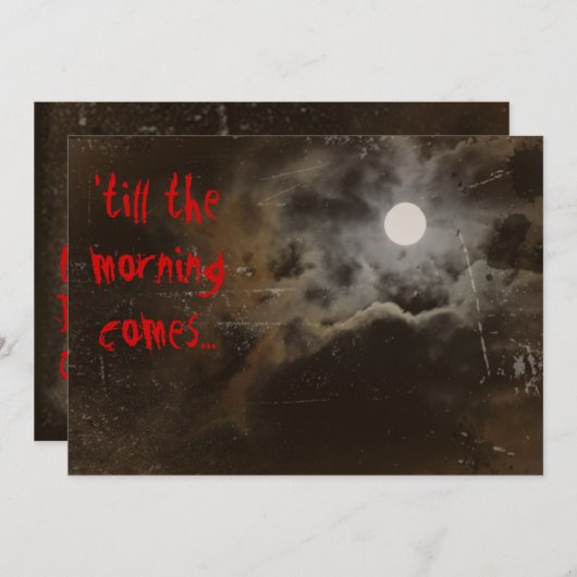 Halloween Uitnodiging (Voorkant / Achterkant)