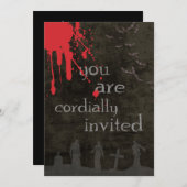 Halloween Uitnodiging (Voorkant / Achterkant)