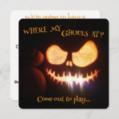 Halloween Uitnodiging (Voorkant / Achterkant)