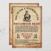 Halloween uitnodiging #3 (Voorkant / Achterkant)