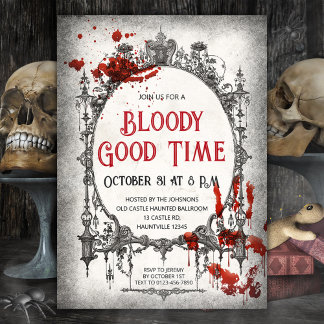 Halloween uitnodiging Bloody Good Time