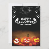 Halloween Uitnodiging, Halloween Feest Kaart (Voorkant)