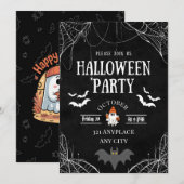 Halloween-uitnodiging Kaart (Voorkant / Achterkant)