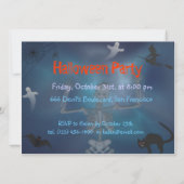 Halloween-uitnodiging Kaart (Achterkant)