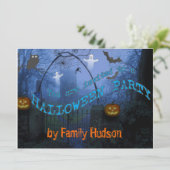 Halloween-uitnodiging Kaart (Staand voorkant)