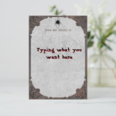 Halloween/uitnodiging Kaart (Staand voorkant)