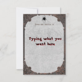 Halloween/uitnodiging Kaart