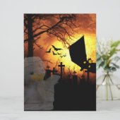 Halloween-uitnodiging Kaart (Staand voorkant)