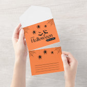 Halloween Uitnodiging kaarten! (Afscheurbaar)