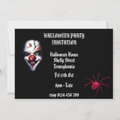 halloween-uitnodiging-schuine clown kaart (Achterkant)