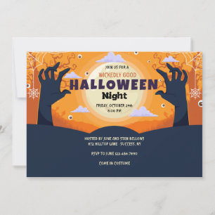Halloween uitnodiging voor boosaardig goede tijden