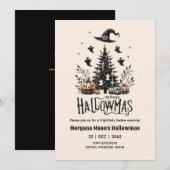 Halloween-uitnodigingen voor Kerstmis met Spooky T Kaart (Voorkant / Achterkant)