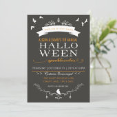 Halloween Uitnodigingsfeest voor volwassenen Kaart (Staand voorkant)