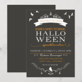 Halloween Uitnodigingsfeest voor volwassenen Kaart (Voorkant / Achterkant)