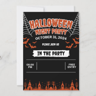 Halloween-uitnodigingskaart Kaart