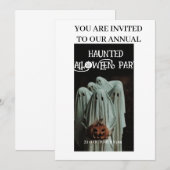 Halloween-uitnodigingskaart Kaart (Voorkant / Achterkant)