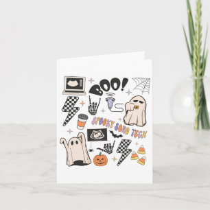 Halloween Ultrasound Tech Herfst Autumn Sonograaf Kaart