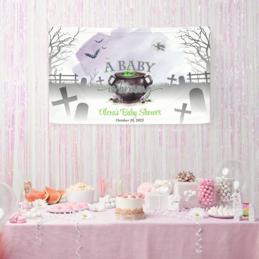 Halloween Un bébé brasse une bannière (P/G) (Fête)