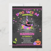 Halloween Unicorn Anniversaire Invitation Hallowee (Devant)