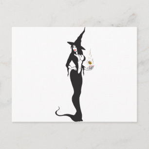 halloween vamp witje briefkaart