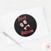 Halloween Vampier tanden Ronde Sticker (Envelop)