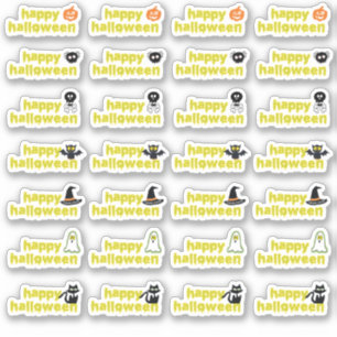 Halloween Vampier Vleermuis Spin Web Skull Witch P Sticker