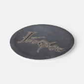 Halloween Vampier Zwart Grijs Bloed Rood Glow Adul Papieren Bordje (Gekanteld)