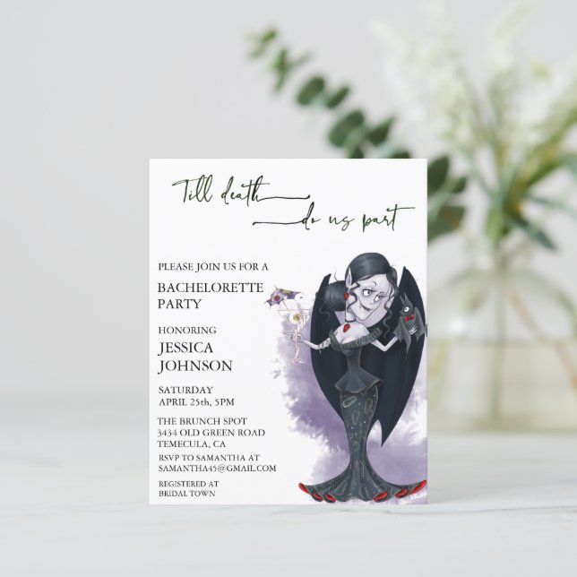 Halloween Vampire Bachelorette Party Cocktail (Staand voorkant)