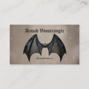 Halloween Vampire Bat Visitekaartje