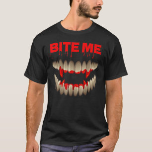 Halloween Vampire Bloody Teeth Fangs Costuum T-shirt