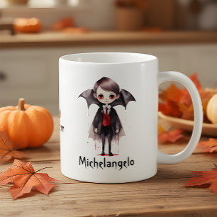 Halloween Vampire Kind Personaliseren Koffiemok