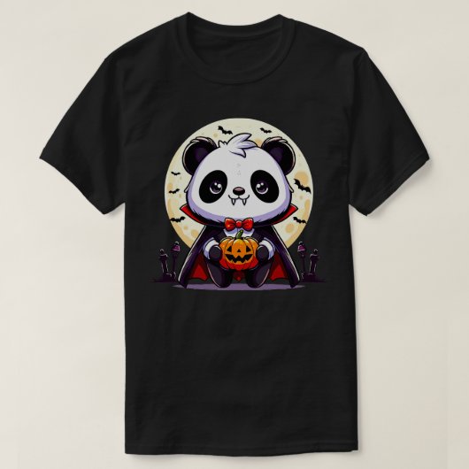 Halloween Vampire Panda TShirt (Design devant)