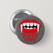 Halloween Vampire Party behandelt Button (Voorkant /achterkant)