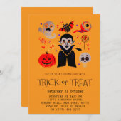 Halloween Vampire Party Uitnodiging (Voorkant / Achterkant)