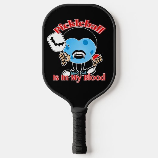 Halloween Vampire - Pickleball zit in mijn bloed Pickleball Paddle (Voorkant)