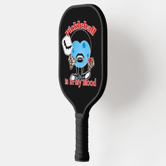 Halloween Vampire - Pickleball zit in mijn bloed Pickleball Paddle (Links)