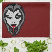 Halloween Vampire Towel Cool Halloween Tea Towels Theedoek (Gevouwen)