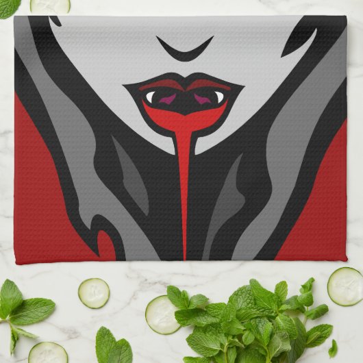 Halloween Vampire Towel Cool Halloween Tea Towels Theedoek (Gevouwen)