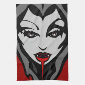 Halloween Vampire Towel Cool Halloween Tea Towels Theedoek (Verticaal)