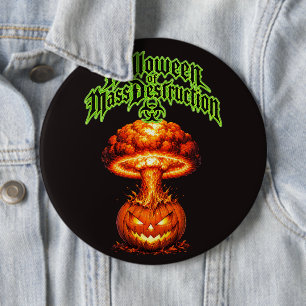 Halloween van massavernietiging Kern Jack-o'-Lant Ronde Button 6,0 Cm