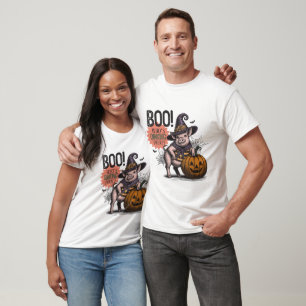 Halloween varkens en pompoen boeken t-shirt