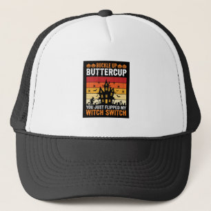 Halloween Vastklikken Botervloek Heks Schakelaar O Trucker Pet