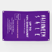 Halloween Vente Remise Entreprise Purple Bannière (Horizontal)