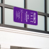 Halloween Vente Remise Entreprise Purple Bannière (Bâtiment extérieur)
