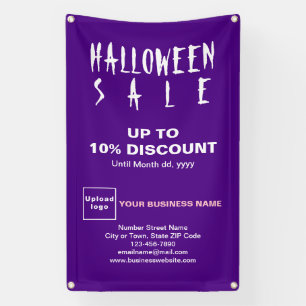 Halloween Vente Remise Entreprise Purple Bannière